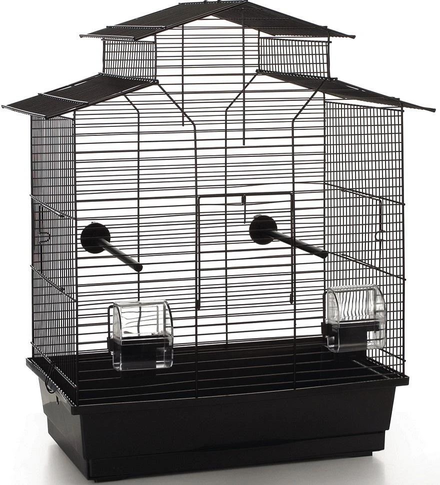 Beeztees Vogelkooi Iza 2 Pagode Zwart 3 Beeztees Vogelkooi Iza 2 Pagode Zwart