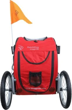 DoggyRide Hondenfietskar Mini 20 Rood/Zwart -Dierenwinkel 0212096 achter