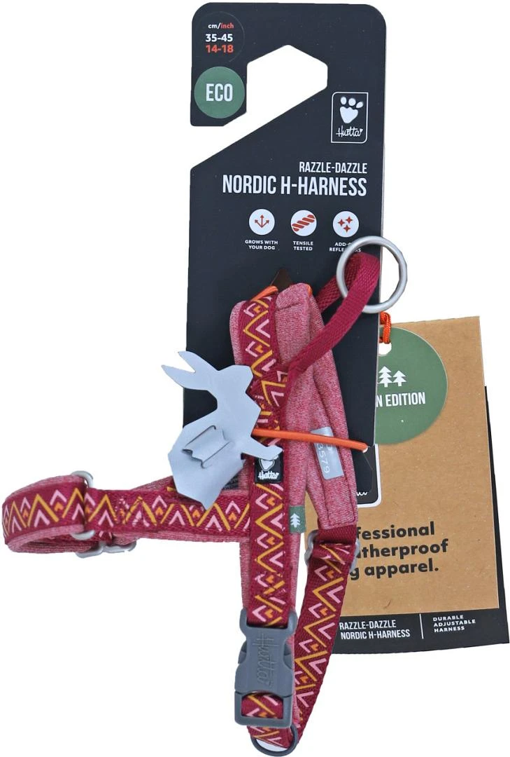 Hurtta H-harnas Razzle Dazzle Beetroot 4 Hurtta H-harnas Razzle Dazzle Beetroot - Afbeelding 2