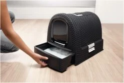 Curver Kattenbak Antraciet -Dierenwinkel 0400460 sfeer1