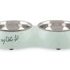 Beeztees Voer- En Drinkbak Oh My Cat Mint 2 X 160 Ml -Dierenwinkel 0650736
