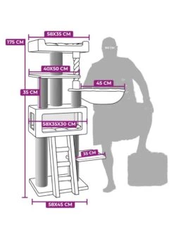 Petrebels Krabmeubel Lucky Bastards Parklane 175 Capp. -Dierenwinkel 431362afmetingen WEB