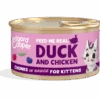 Edgard & Cooper Kattenvoer Kitten Eend & Kip Chunks 85 Gr -Dierenwinkel 5407009640605 1
