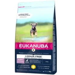 Eukanuba Hondenvoer Puppy & Junior S/M Grain Free Chicken 3 Kg