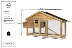 Voldux Kippen- Of Konijnenhok Romy Links -Dierenwinkel Kippenhok Romy links 8720094050294 5