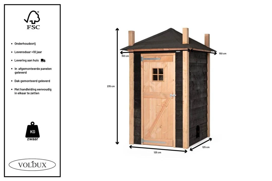 Voldux Kippen- Of Konijnenhok Hooiberg Mees 5 Voldux Kippen- Of Konijnenhok Hooiberg Mees - Afbeelding 3