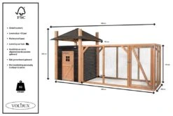 Voldux Kippen- Of Konijnenhok Hooiberg Niek XL -Dierenwinkel Voldux Kippenhok Hooiberg Niek XL 8720569162385 8