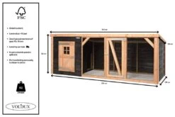 Voldux Kippen- Of Konijnenhok Milan XL -Dierenwinkel Voldux Kippenren Milan XL 8720569162347 5